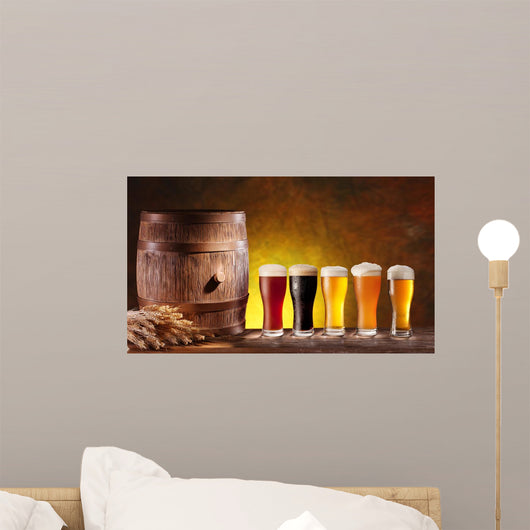 Beer Glasses with Wooden