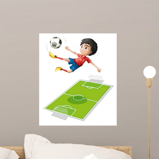Boy Kicking Ball