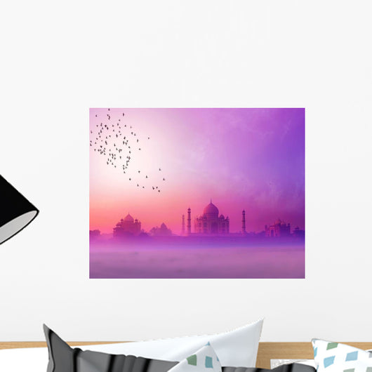 India Taj Mahal Sunset Wall Decal