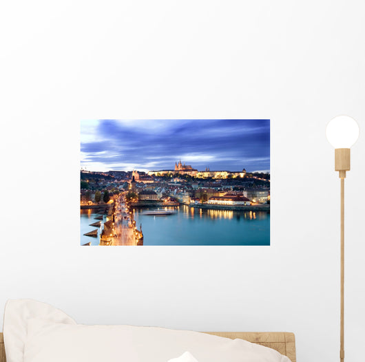 Prague Castle Cityscape Wall Mural