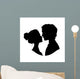 Silhouettes Loving Couple