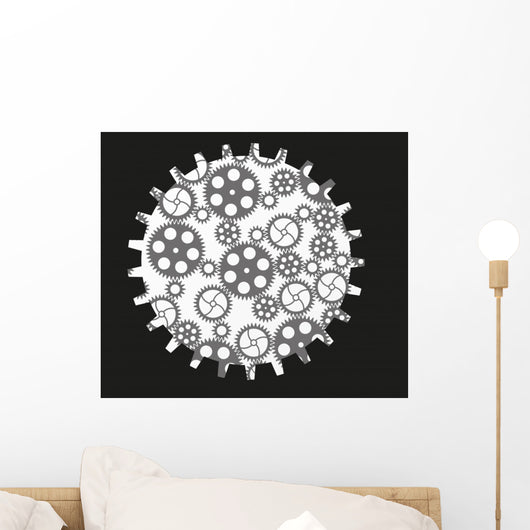 Vector Gears and Cogs Wall Decal