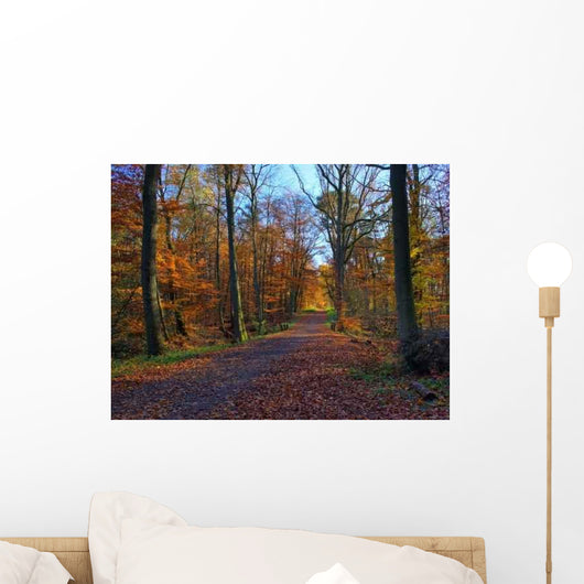 Golden Road Fall Wall Decal