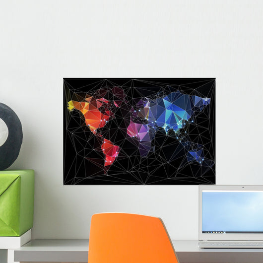 Night World Map with