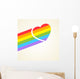 Rainbow heart Wall Decal