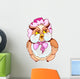 Ms. Owl in a Bonnet Wall Decal