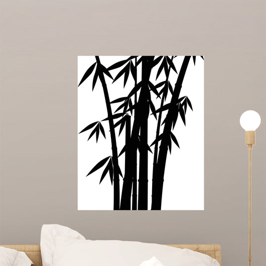 black bamboo stems Wall Decal