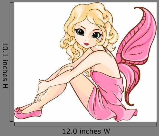 Little Fairy in Pink Dress Wall Decal