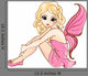 Little Fairy in Pink Dress Wall Decal