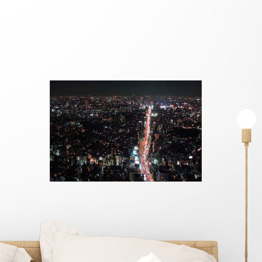 Tokyo at Night Wall Decal