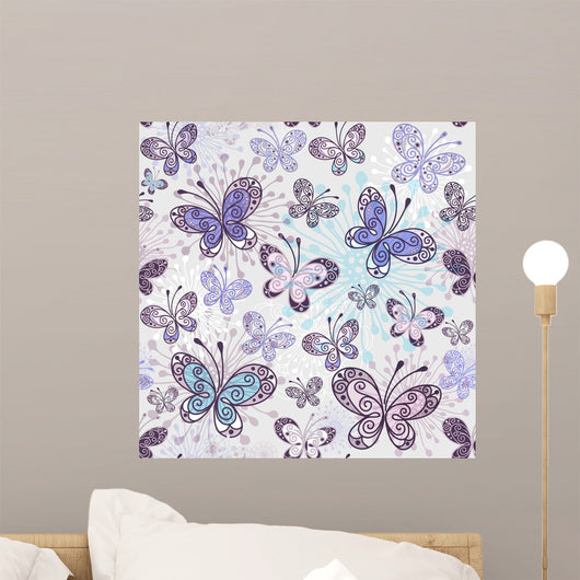 Spring Seamless Pattern Wall Decal