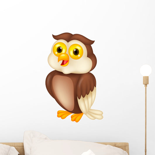Owl cartoon Wall Decal