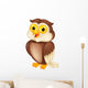 Owl cartoon Wall Decal