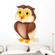 Owl cartoon Wall Decal