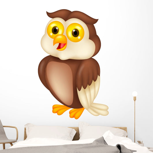 Owl cartoon Wall Decal