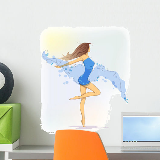 Blue Dance Wall Decal