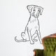 dalmatian dog cartoon for coloring book Wall Decal