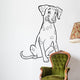 dalmatian dog cartoon for coloring book Wall Decal