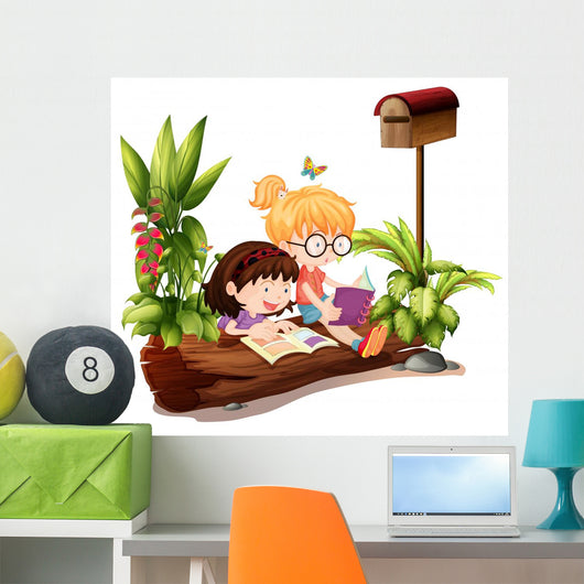 Two Young Girls near