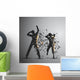 Exploding Silhouettes Wall Mural