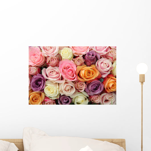 Mixed Pastel Roses