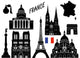 France 10 Piece Wall Decal