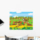The Life on the Farm Wall Mural