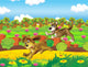 The Life on the Farm Wall Mural