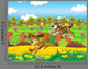 The Life on the Farm Wall Mural