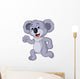Cute Koala Cartoon Running Wall Decal