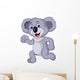 Cute Koala Cartoon Running Wall Decal