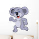 Cute Koala Cartoon Running Wall Decal