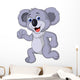 Cute Koala Cartoon Running Wall Decal