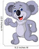 Cute Koala Cartoon Running Wall Decal