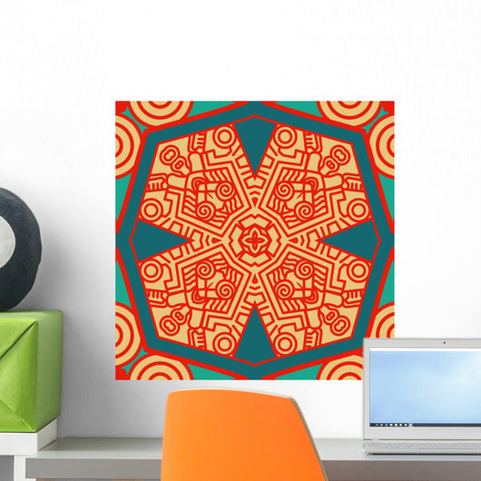Vector square decorative design element Wall Mural