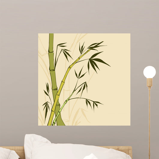 Bamboo Painting Wall Mural