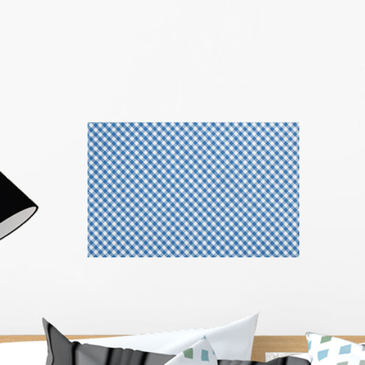 Blue Checkered Fabric