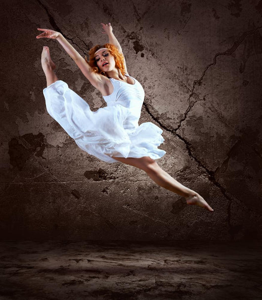 Woman Dancer Jump Posing