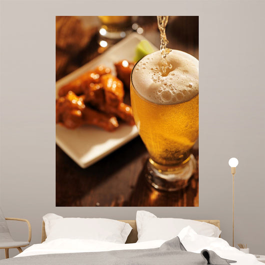Pouring Beer with Chicken