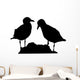 Seagull silhouette vector Wall Decal