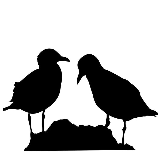 Seagull silhouette vector Wall Decal