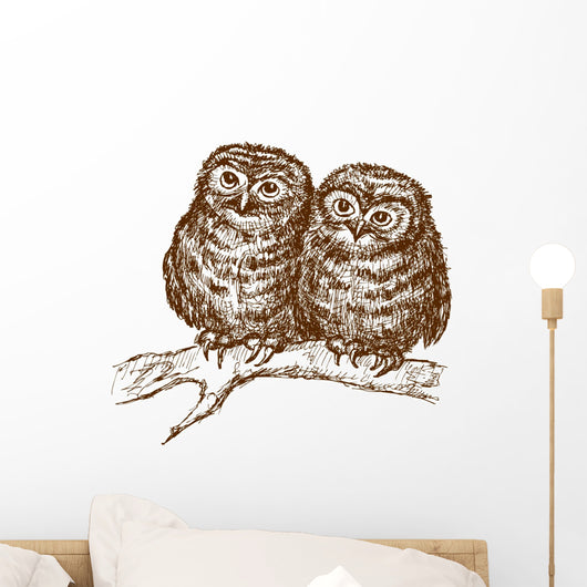 Owls Branch Wall Decal