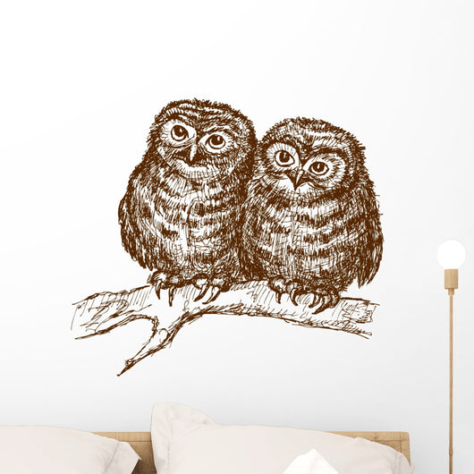 Owls Branch Wall Decal