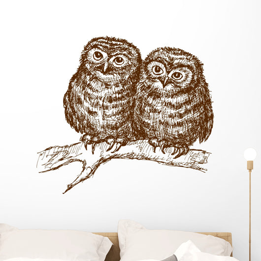 Owls Branch Wall Decal