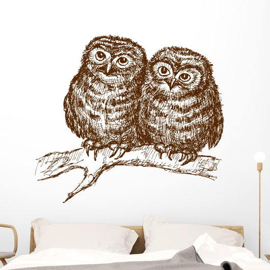 Owls Branch Wall Decal