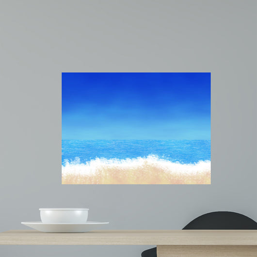 Cartoon Beach Wall Mural