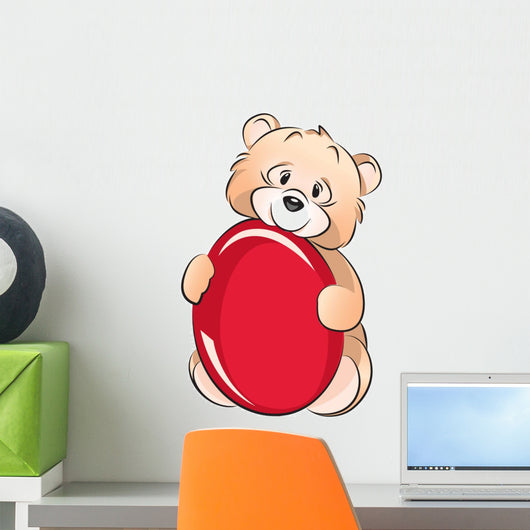 Teddy Bear Easter Wall Decal
