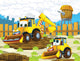 The cartoon digger - illustration for the children Wall Mural