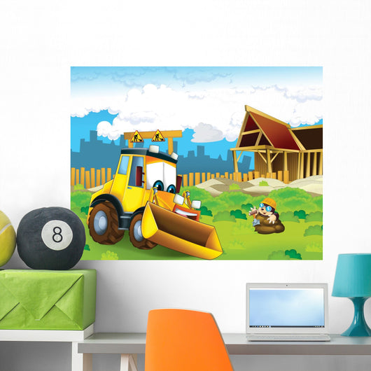 Cartoon Digger Illustration for