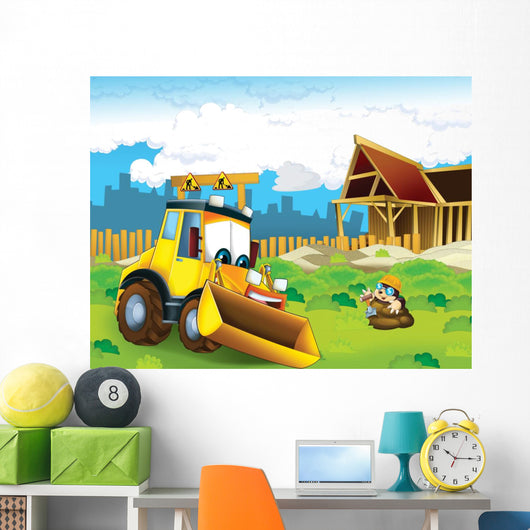 Cartoon Digger Illustration for